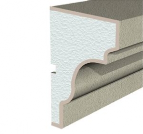 DC106 подоконник. Фасадная лепнина, подоконник для декорирования фасада.