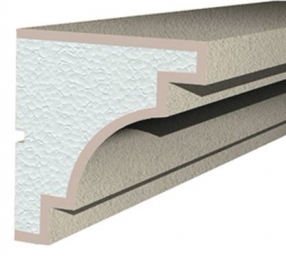 КС117 карниз. Фасадная лепнина из полистирола по лучшим ценам в Минске