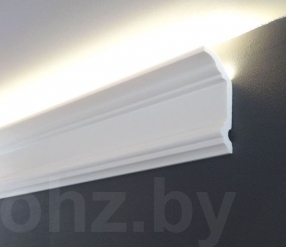 Карниз 8см из дюрополимера Kz081 для подсветки или натяжного потолка