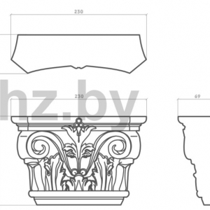 Размеры капители 1.21.001