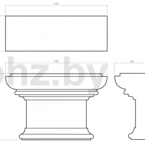 Размеры капители 1.21.008