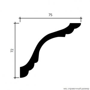 Размеры карниза 1.50.102