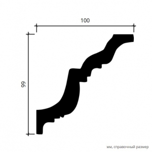 Размеры карниза 1.50.116