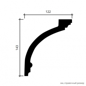Размеры карниза 1.50.120