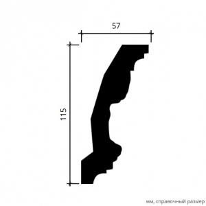 Размеры карниза 1.50.124