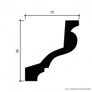 Размеры карниза 1.50.129