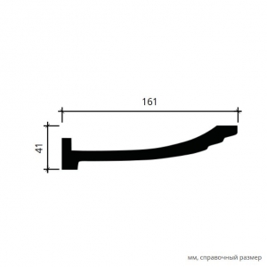 Размеры карниза 1.50.135