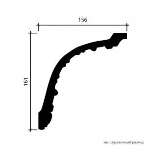 Размеры карниза 1.50.138