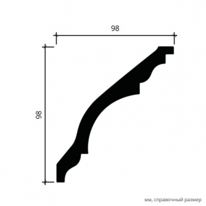 Размеры карниза 1.50.139