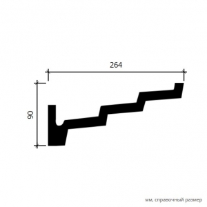 Размеры карниза 1.50.145