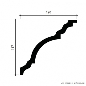 Размеры карниза 1.50.148