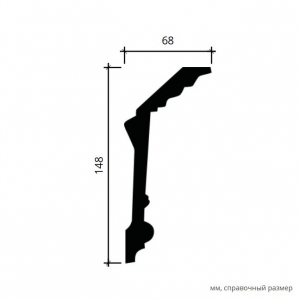 Размеры карниза 1.50.163