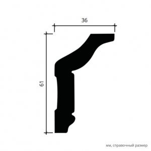 Размеры карниза 6.50.174