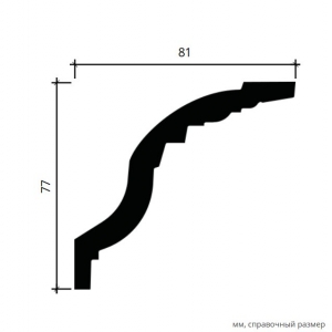 Размеры карниза 1.50.179