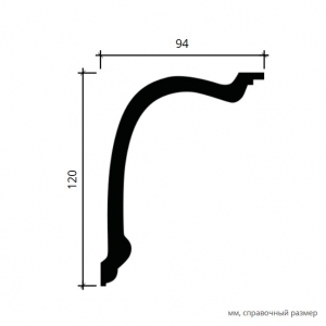Размеры карниза 1.50.180