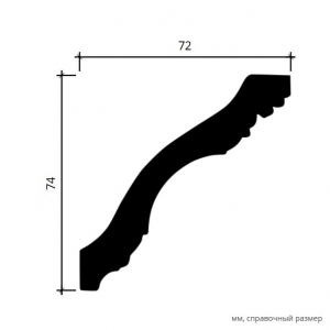 Размеры карниза 1.50.184