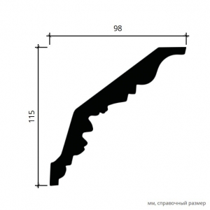 Размеры карниза 1.50.185