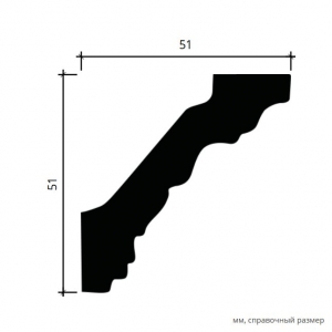 Размеры карниза 1.50.187