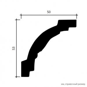 Размеры карниза 1.50.188