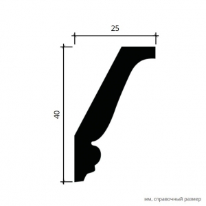 Размеры карниза 1.50.191