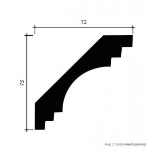 Размеры карниза 1.50.199