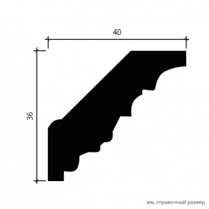 Размеры карниза 1.50.204