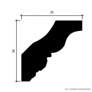 Размеры карниза 1.50.206
