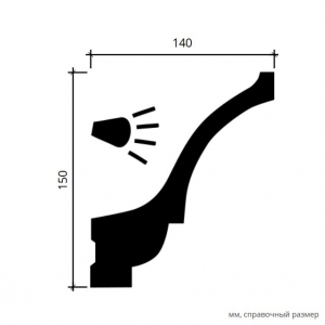 Размеры карниза 1.50.221