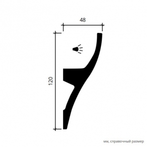 Размеры карниза 1.50.229