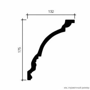 Размеры карниза 1.50.256