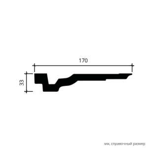 Размеры карниза 1.50.268