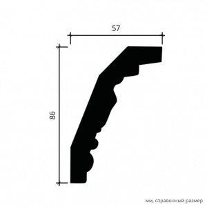 Размеры карниза 1.50.274