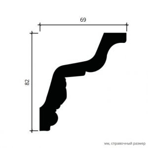 Размеры карниза 1.50.278
