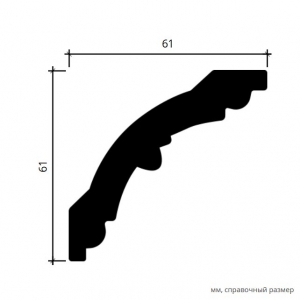 Размеры карниза 1.50.290