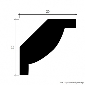 Размеры карниза 1.50.297