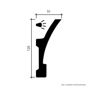 Размеры карниза 1.50.261