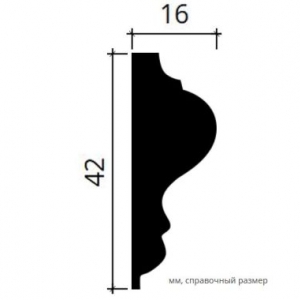 Размеры молдинга 6.51.301