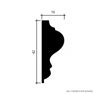 Размеры молдинга 6.51.301