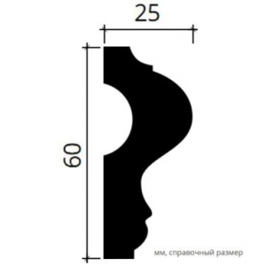 Размеры молдинга 1.51.302