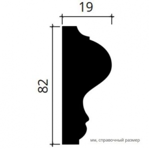 Размеры молдинга 1.51.303