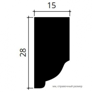 Размеры молдинга 1.51.305