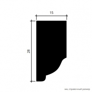 Размеры молдинга 1.51.305