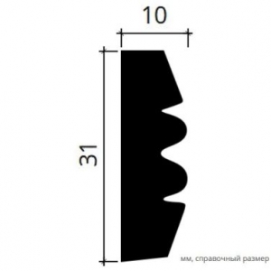 Размеры молдинга 1.51.306