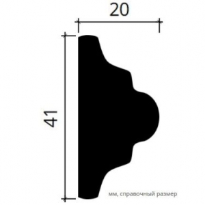 Размеры молдинга 1.51.308