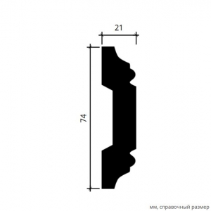 Размеры молдинга 1.51.309