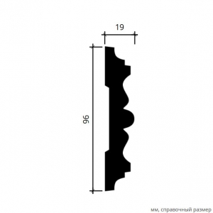Размеры молдинга 1.51.310
