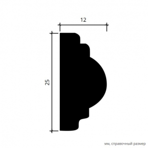 Размеры молдинга 6.51.322