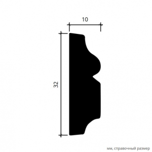 Размеры молдинга 6.51.323