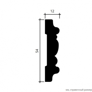 Размеры молдинга 1.51.324