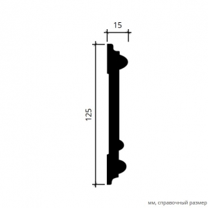 Размеры молдинга 1.51.325